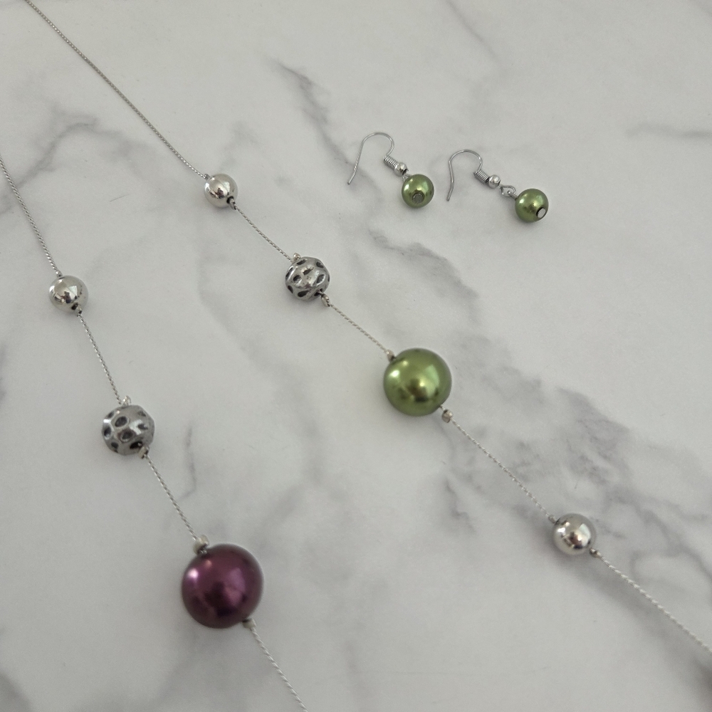 Paparazzi Multicolor Beaded Necklace and Earring Set - Picture 9 of 10